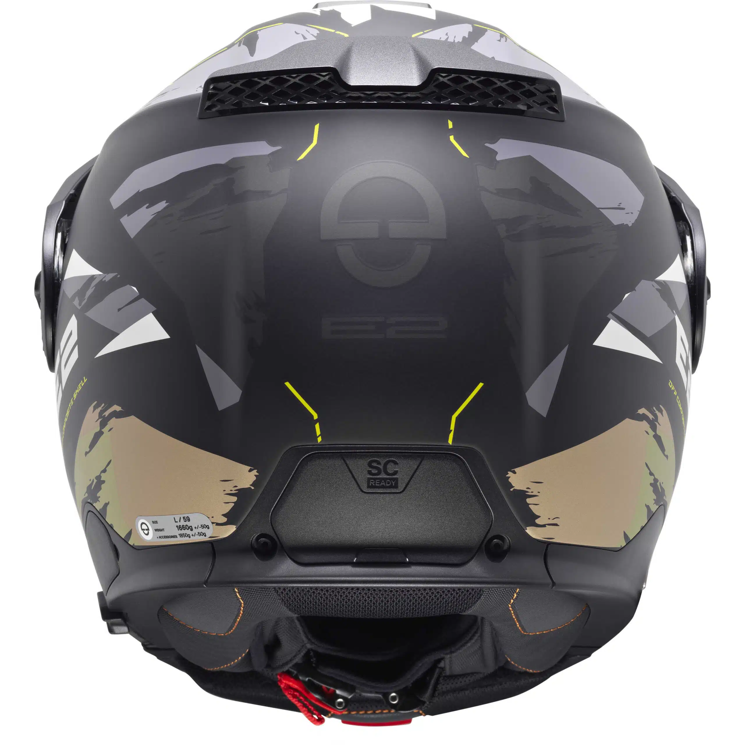 Schuberth E2 Trail avattava moottoripyöräkypärä, vihreä - Image 5