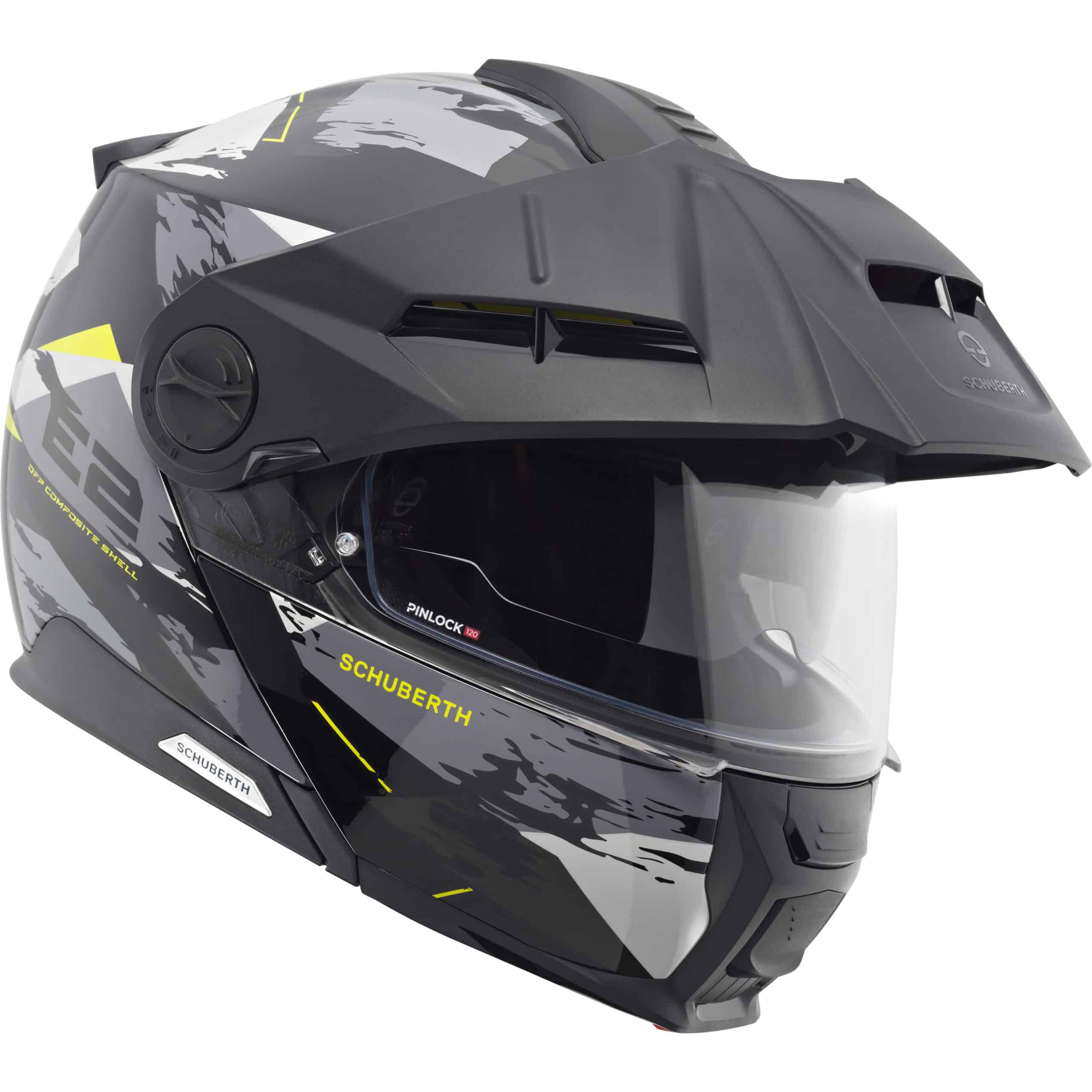 Schuberth E2 Trail avattava moottoripyöräkypärä, keltainen - Image 3