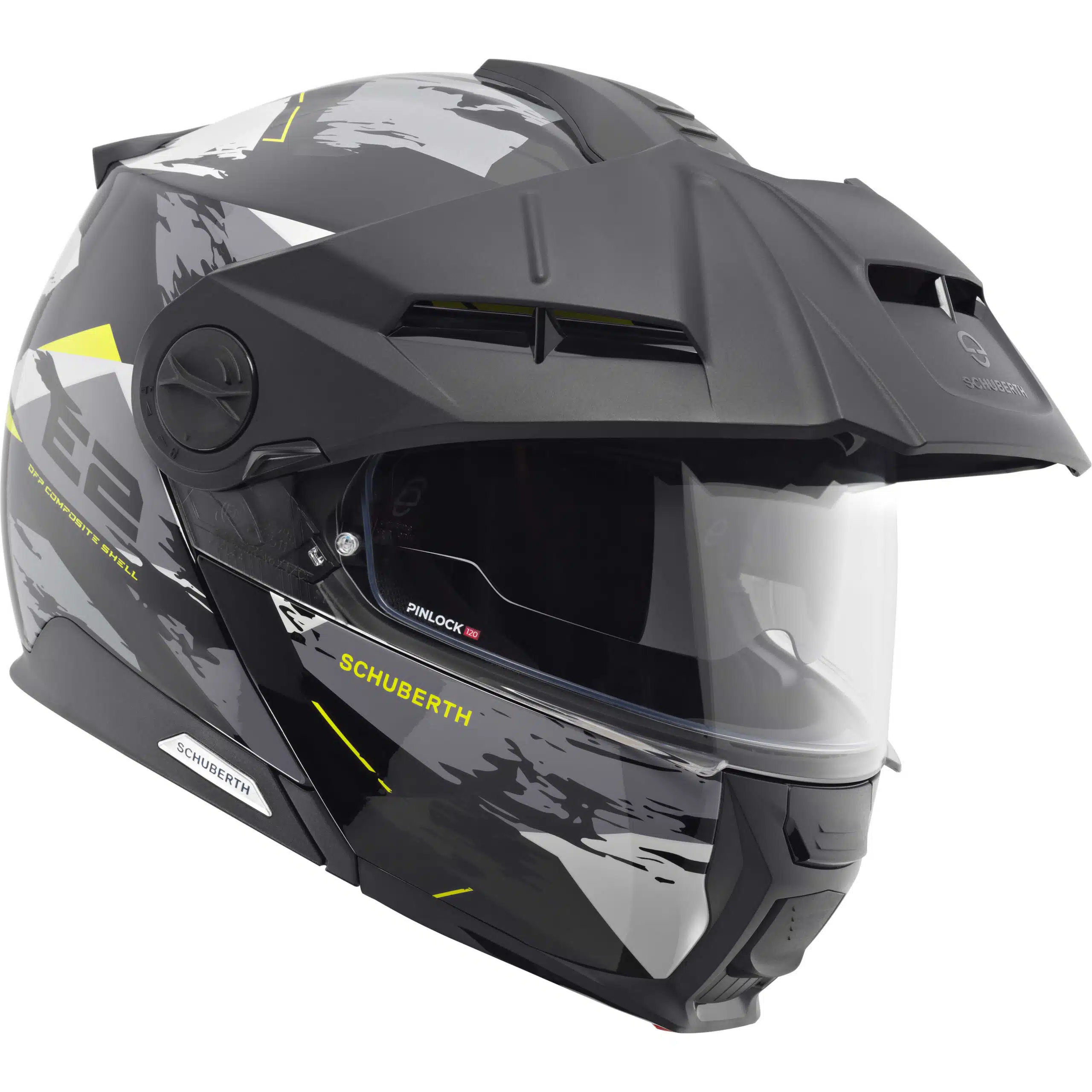 Schuberth E2 Trail avattava moottoripyöräkypärä, keltainen - Image 3