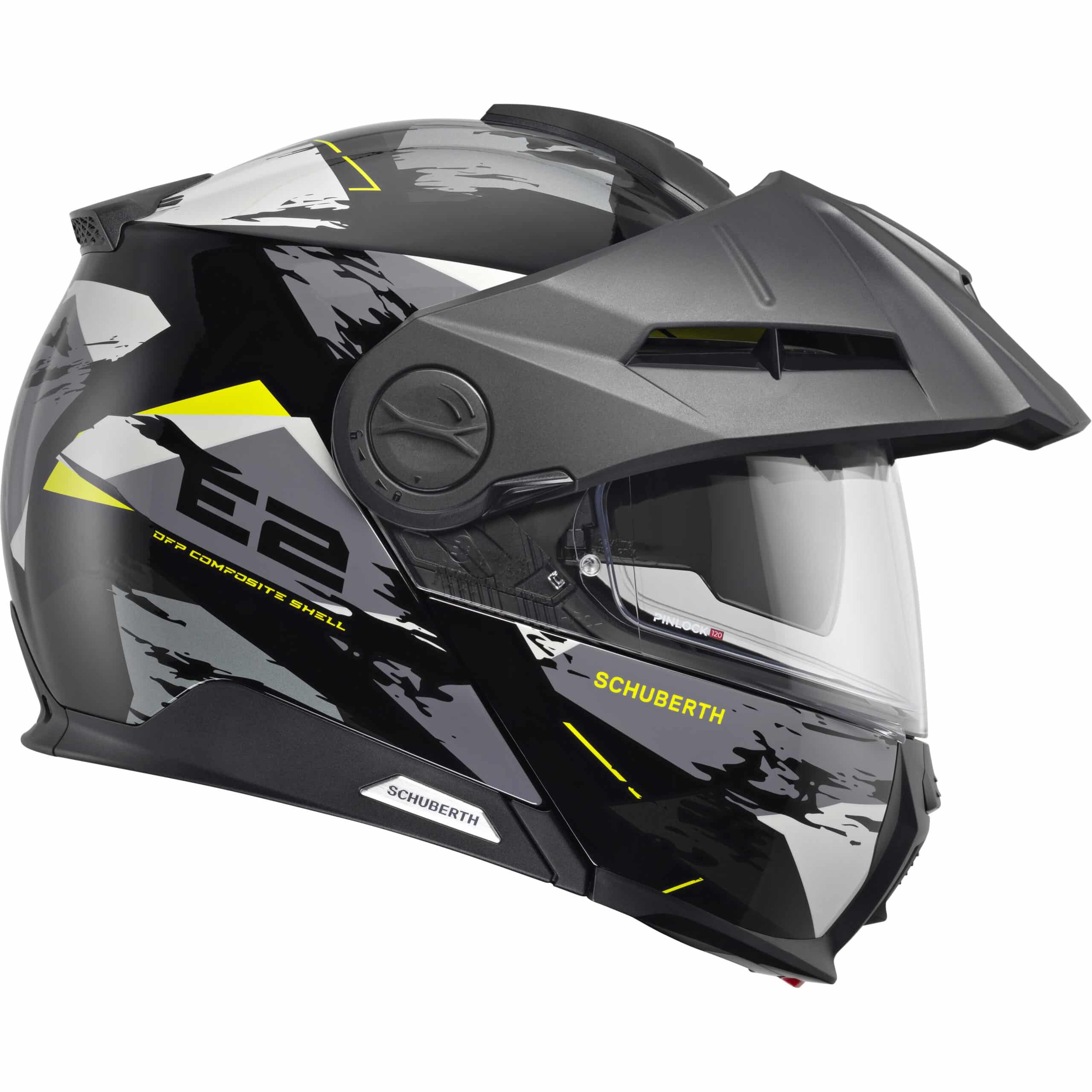 Schuberth E2 Trail avattava moottoripyöräkypärä, keltainen - Image 4