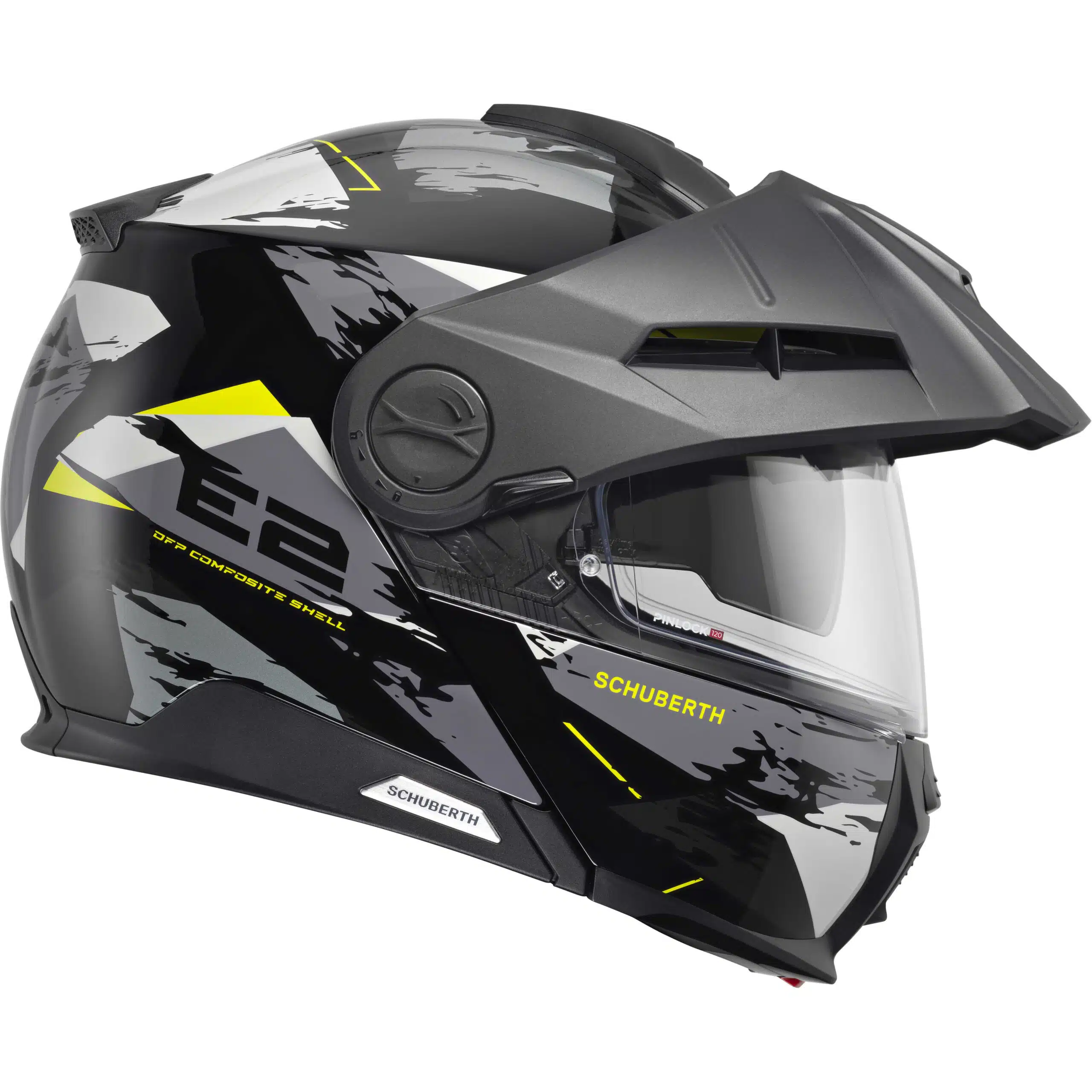 Schuberth E2 Trail avattava moottoripyöräkypärä, keltainen - Image 4