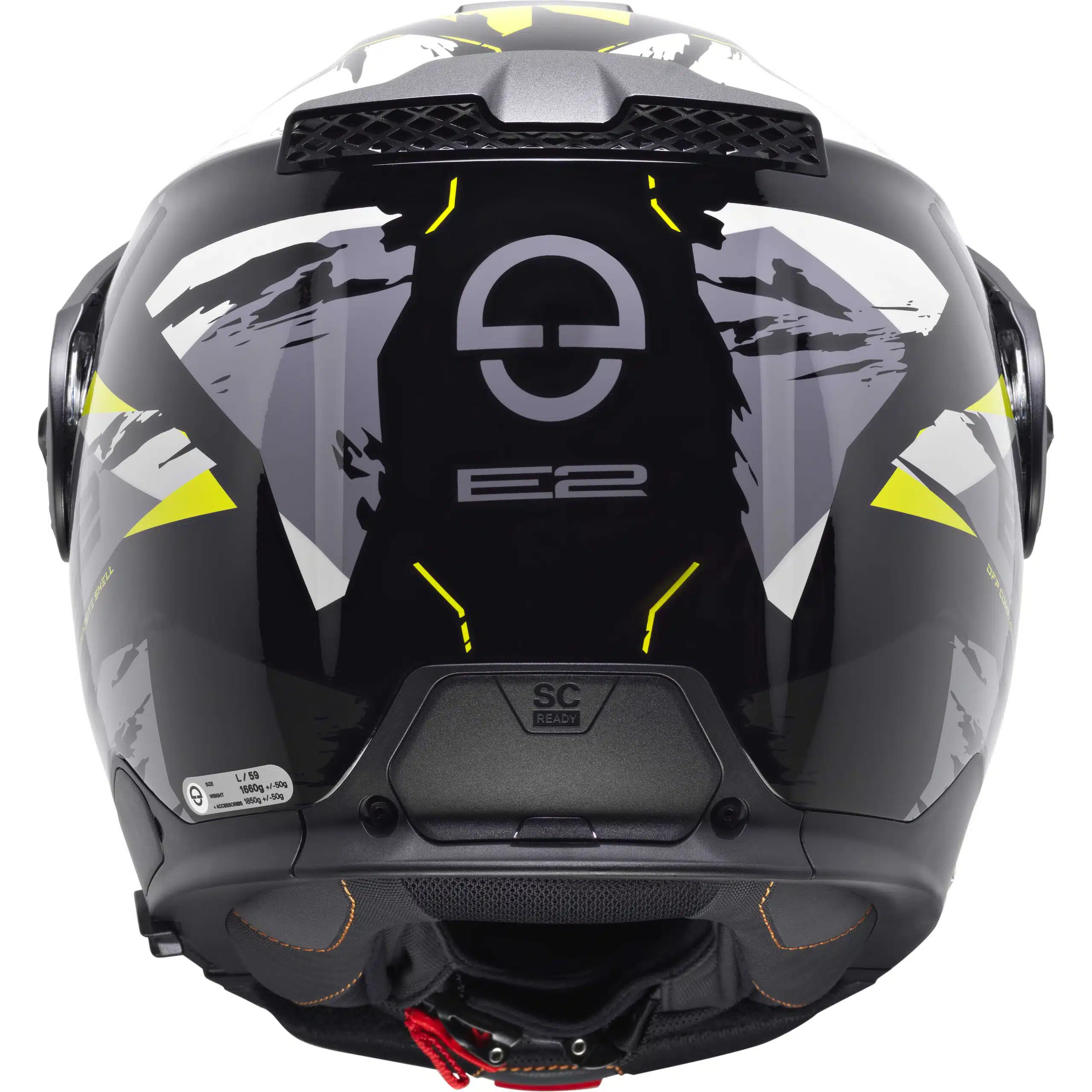 Schuberth E2 Trail avattava moottoripyöräkypärä, keltainen - Image 5