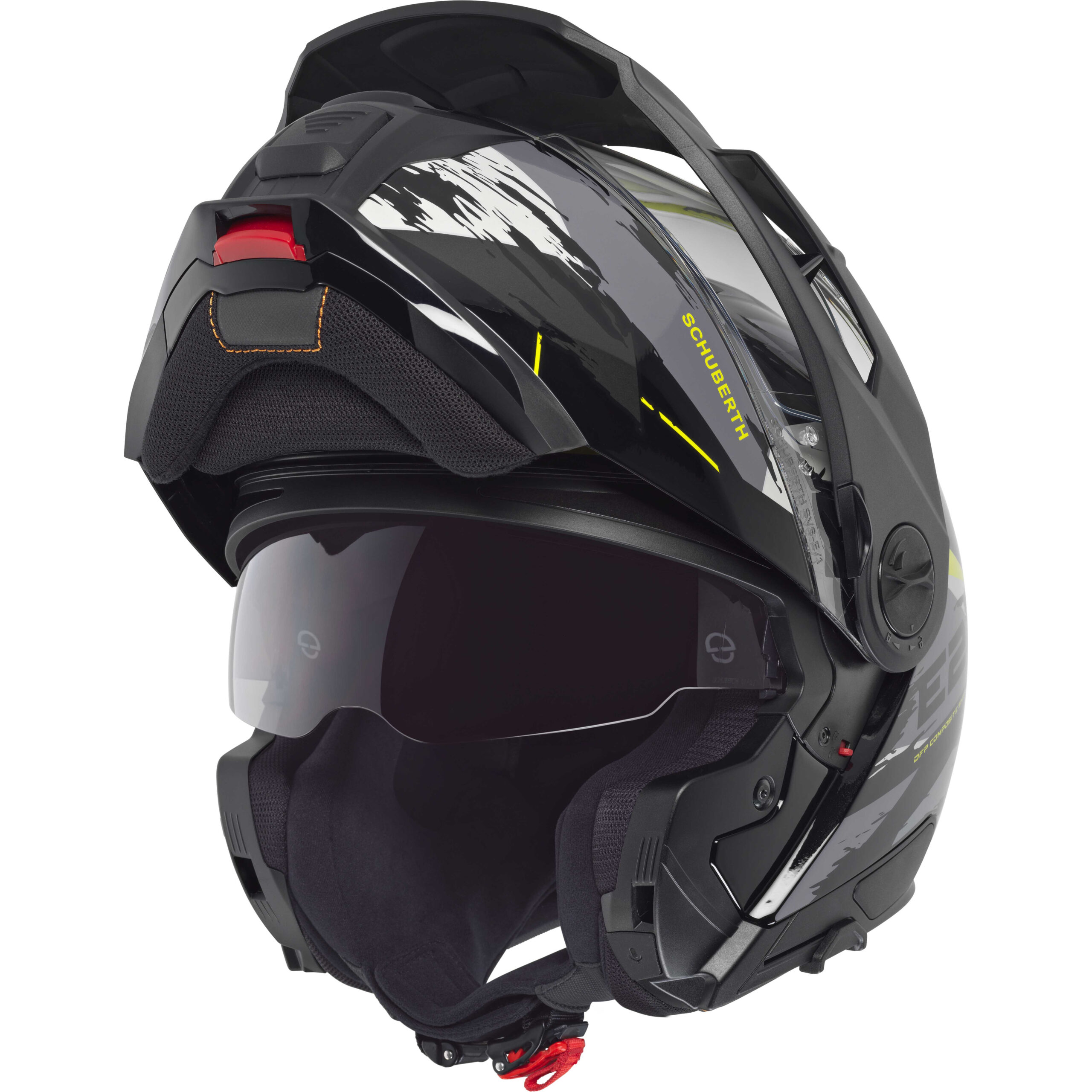 Schuberth E2 Trail avattava moottoripyöräkypärä, keltainen - Image 7