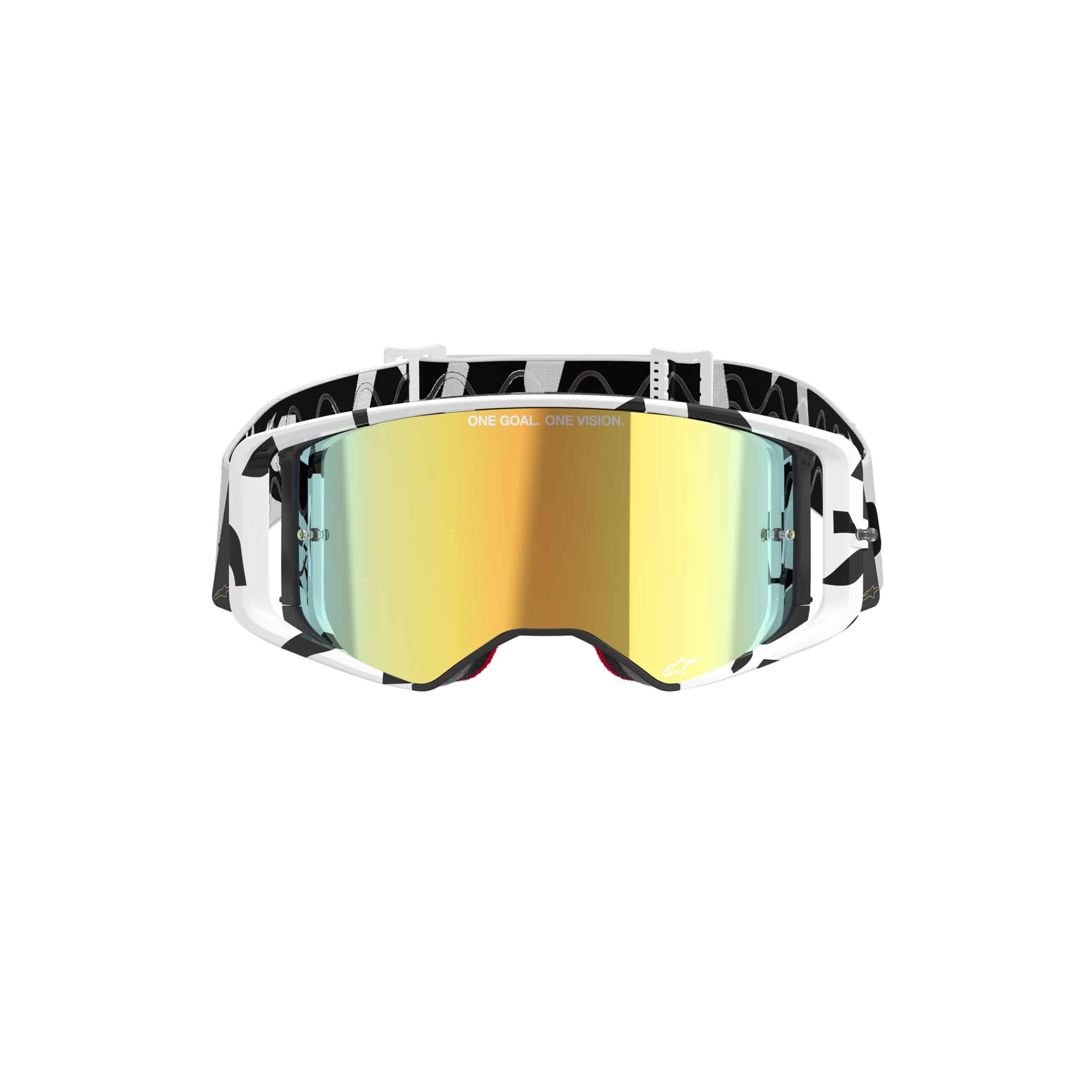 Alpinestars Ajolasit Supertech CORP Valkoinen/Kulta Kulta peili - Image 4