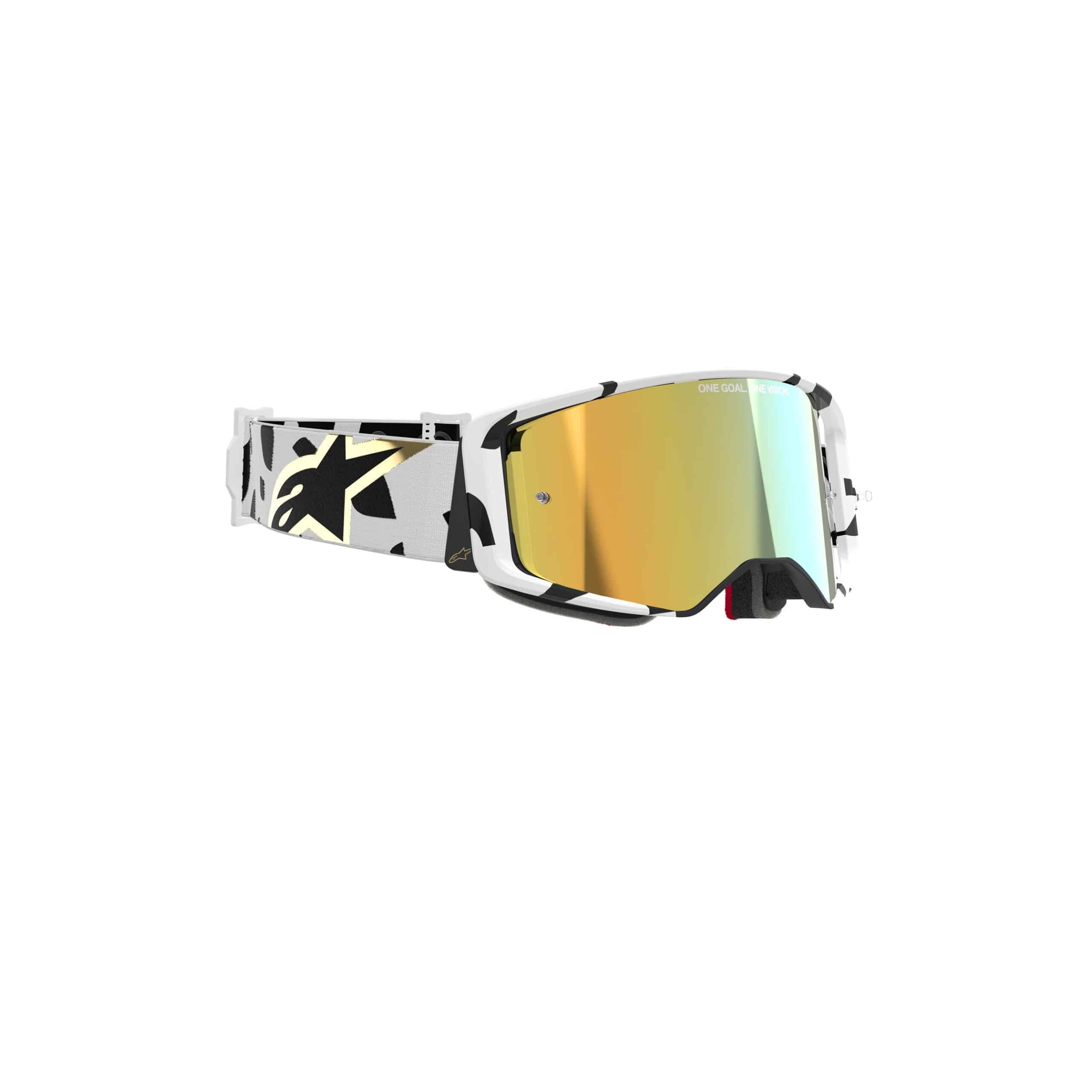 Alpinestars Ajolasit Supertech CORP Valkoinen/Kulta Kulta peili - Image 2