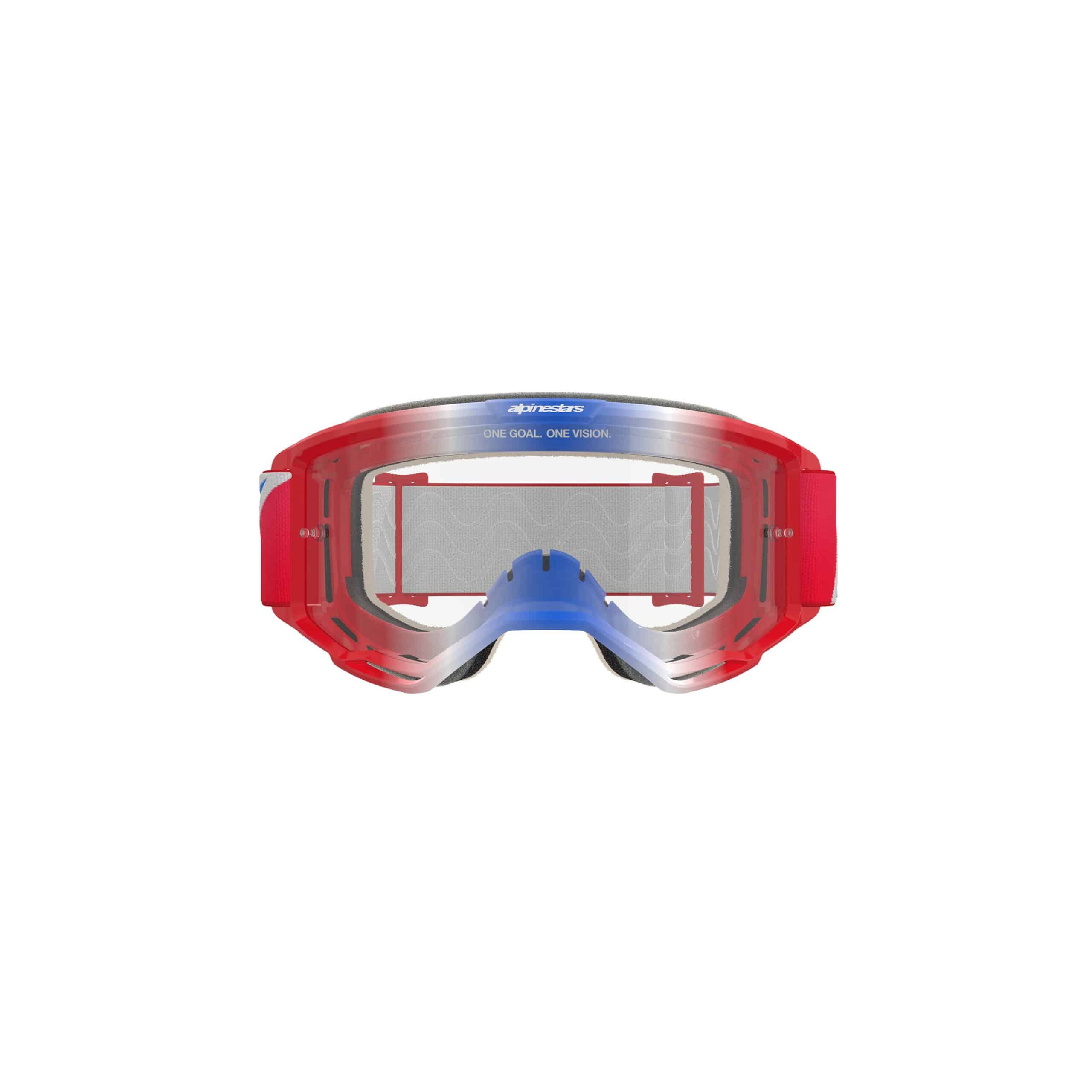 Alpinestars Ajolasit Vision 5 CORP Punainen/Valkoinen/Sininen Kirkas - Image 2