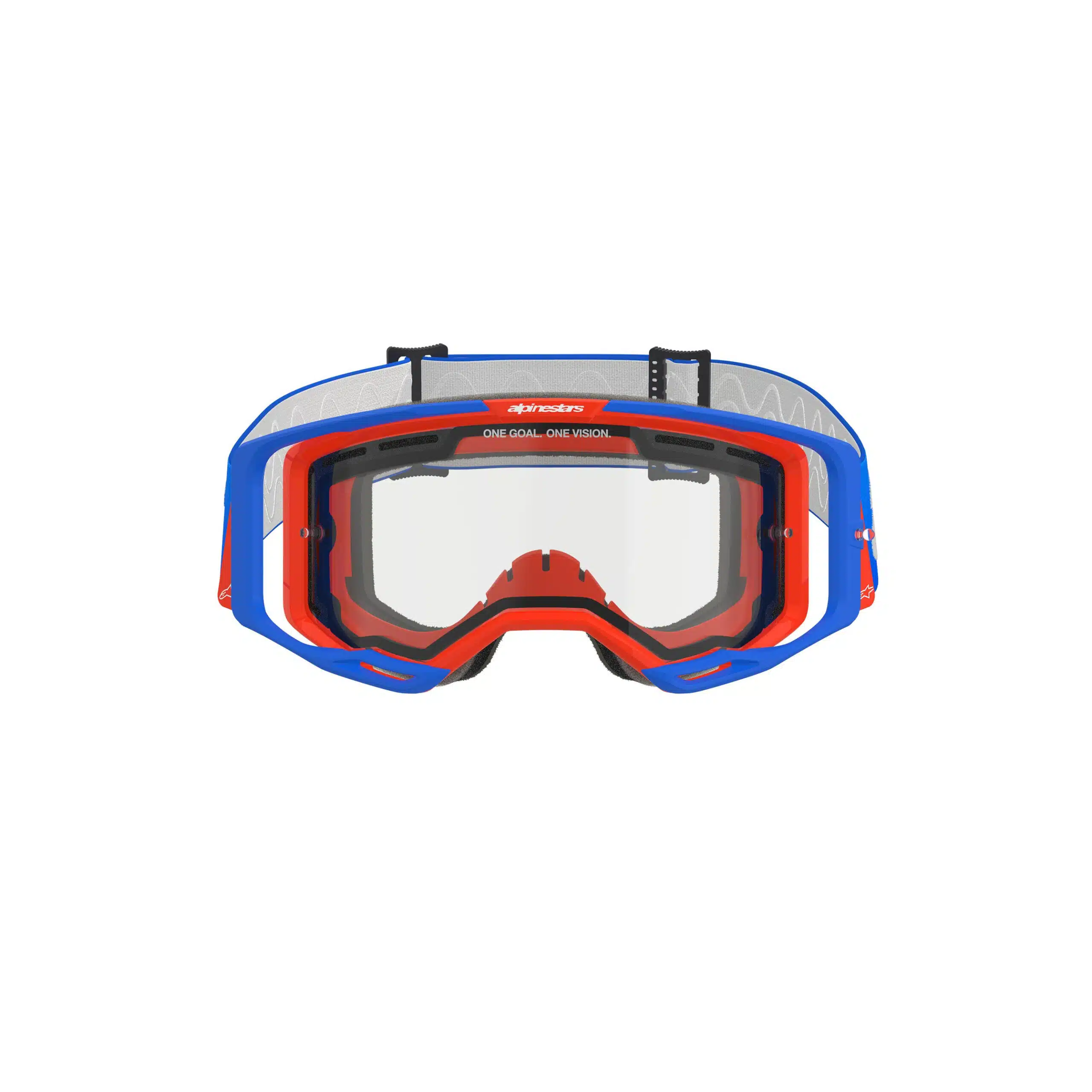 Alpinestars Ajolasit Vision 8 WORDMARK Tuplalinssi Sininen/Oranssi Kirkas - Image 2