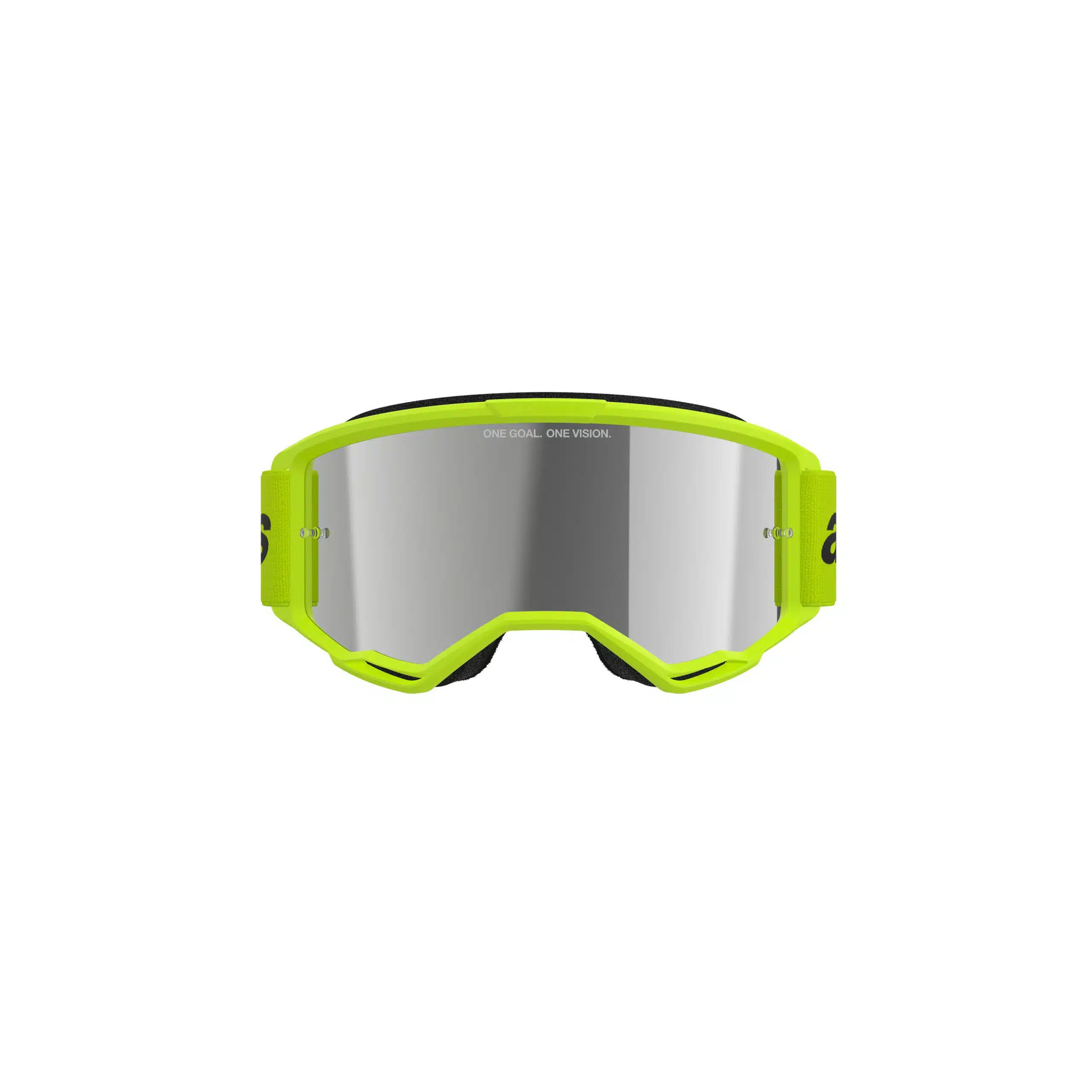 Alpinestars Ajolasit Vision 3 WORDMARK Keltainen Fluo Peili Hopea - Image 2