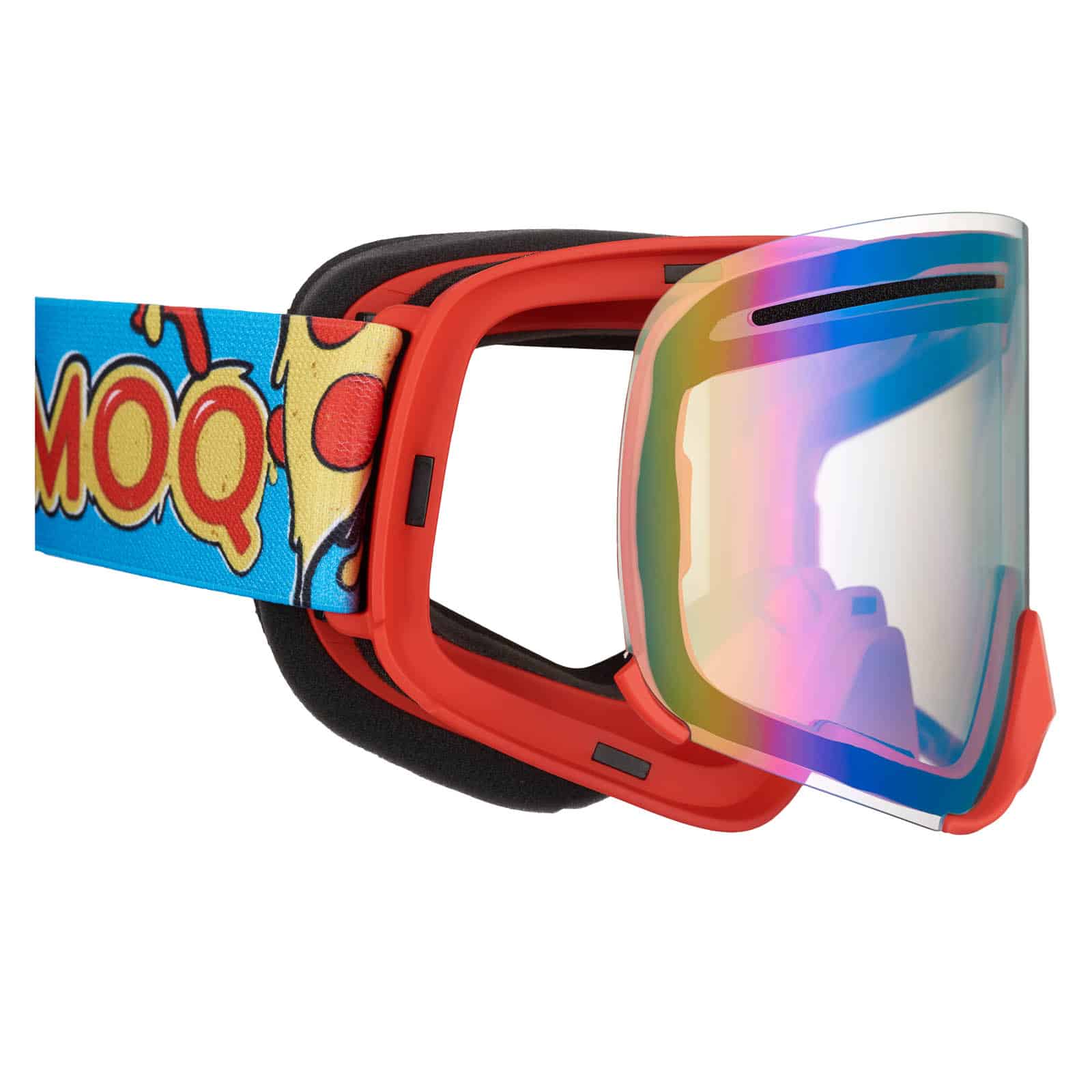 Amoq Vision Vent+ ajolasit magneettilinssillä, Pizza / Punainen Peili - Image 2