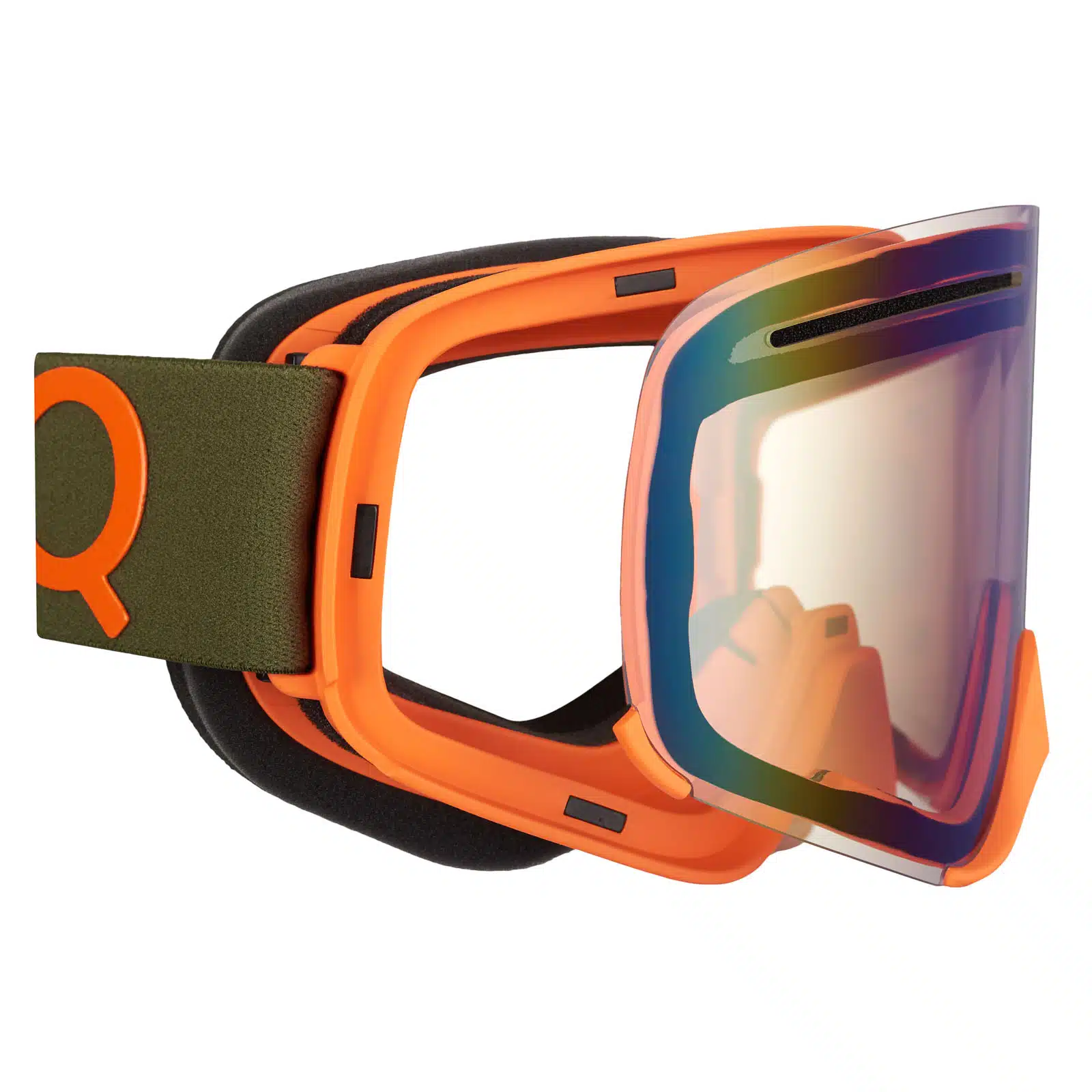 Amoq Vision Vent+ Ajolasit magneettilinssillä, armeijanvihreä / oranssi - kultapeili - Image 2