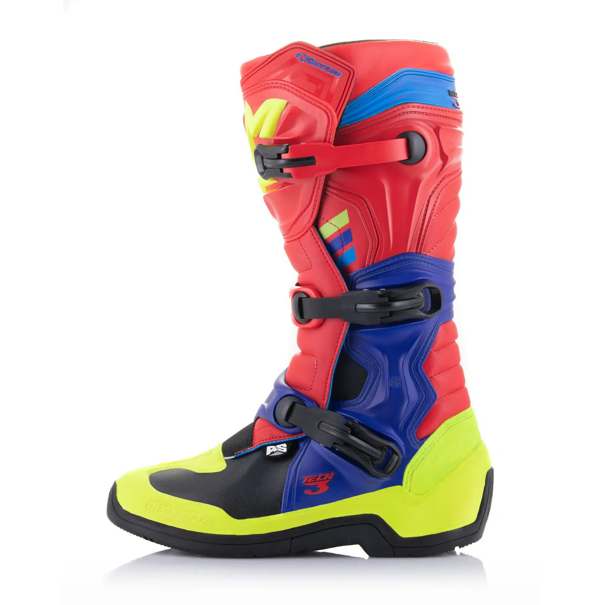 Alpinestars Saapas Tech 3 Punainen/Sininen/Keltainen Fluo - Image 2