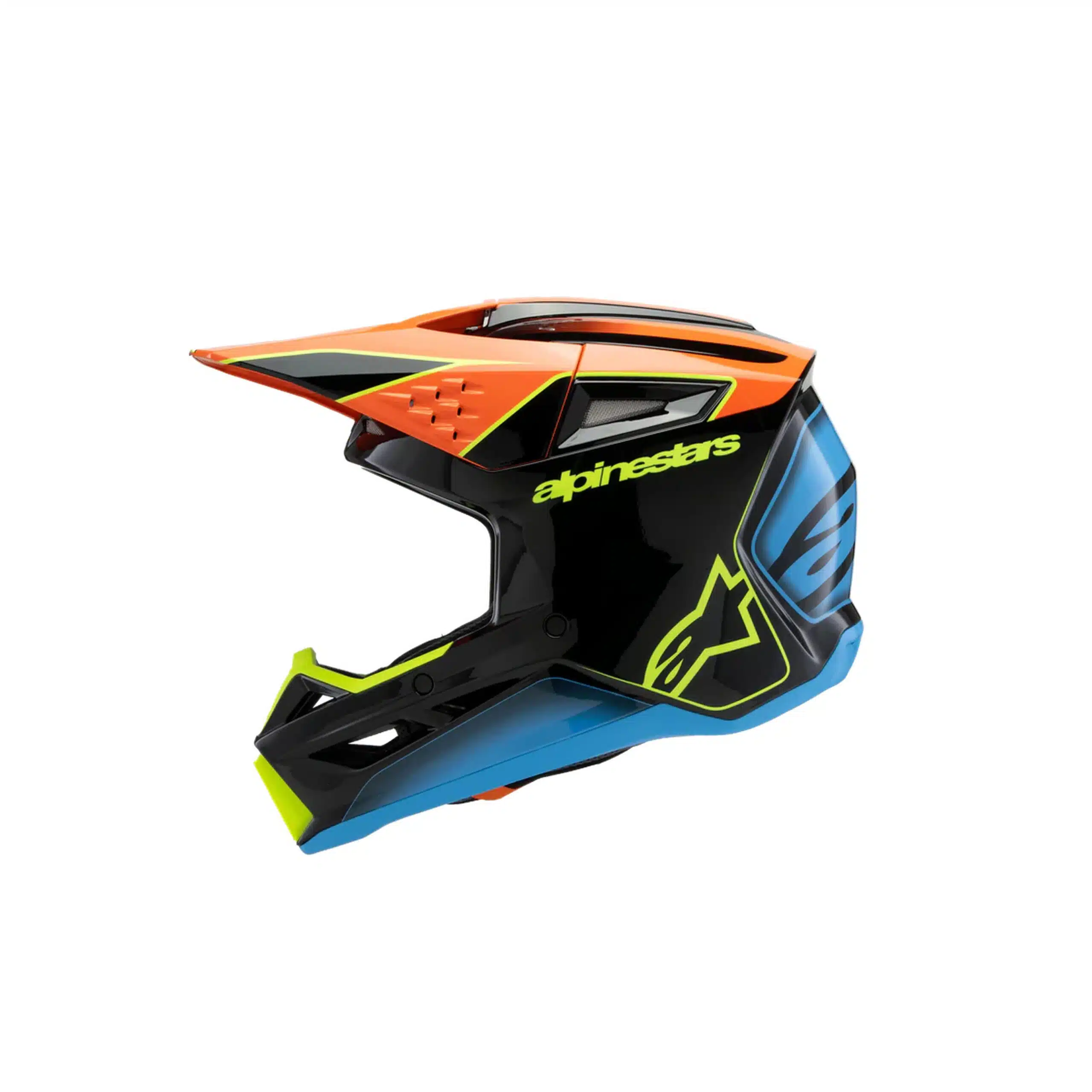 Alpinestars lasten kypärä SM3 Youth Fray, musta / oranssi / keltainen - Image 7