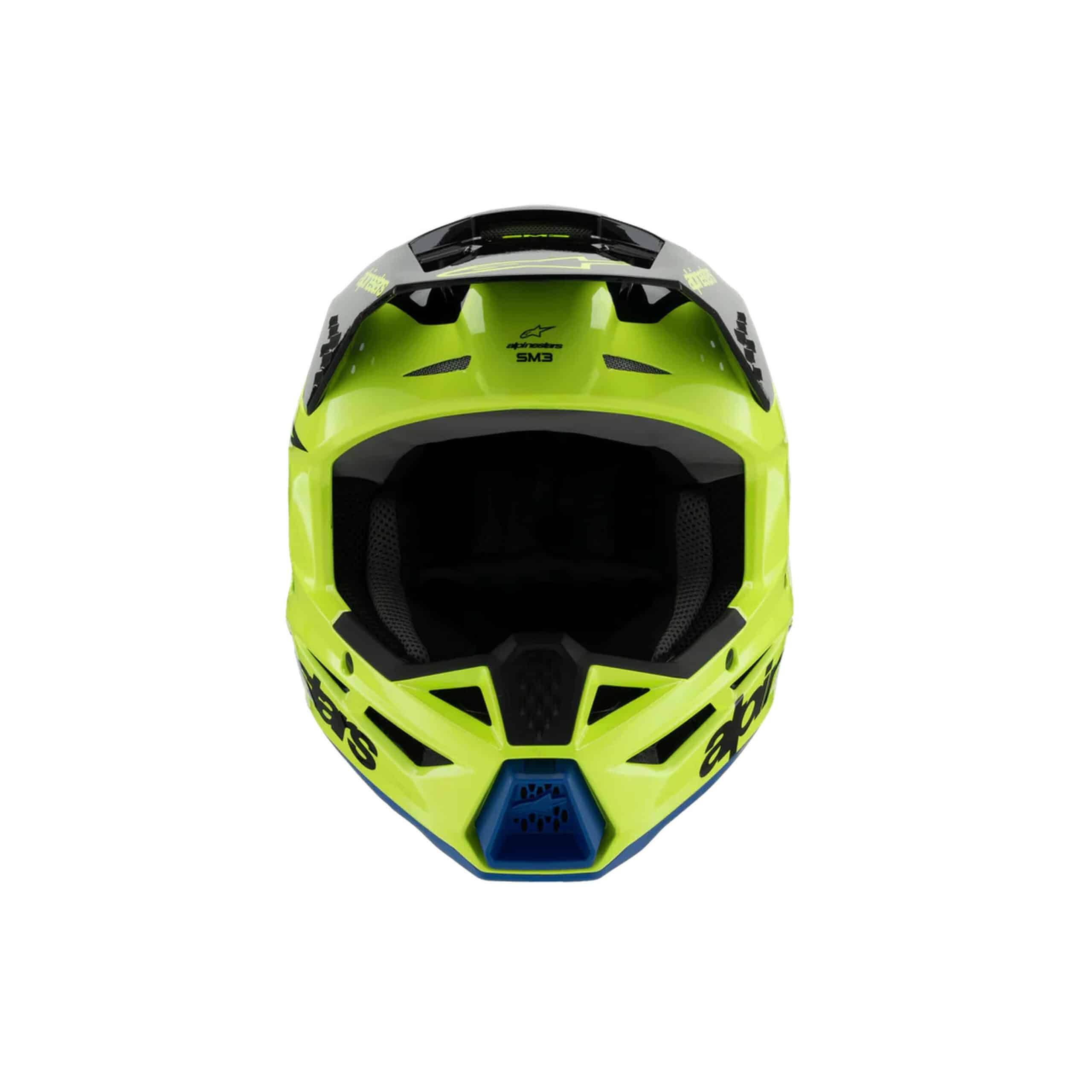Alpinestars lasten kypärä SM3 Youth Radium keltainen / musta / sininen - Image 3