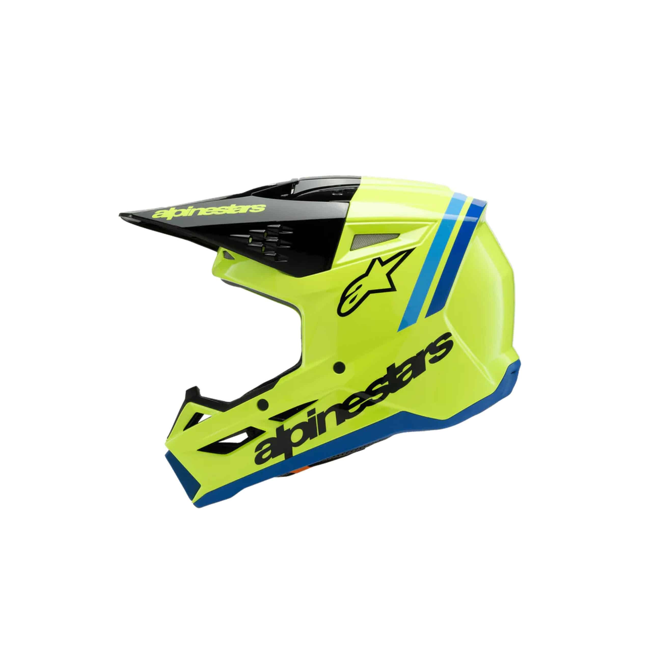 Alpinestars lasten kypärä SM3 Youth Radium keltainen / musta / sininen - Image 7
