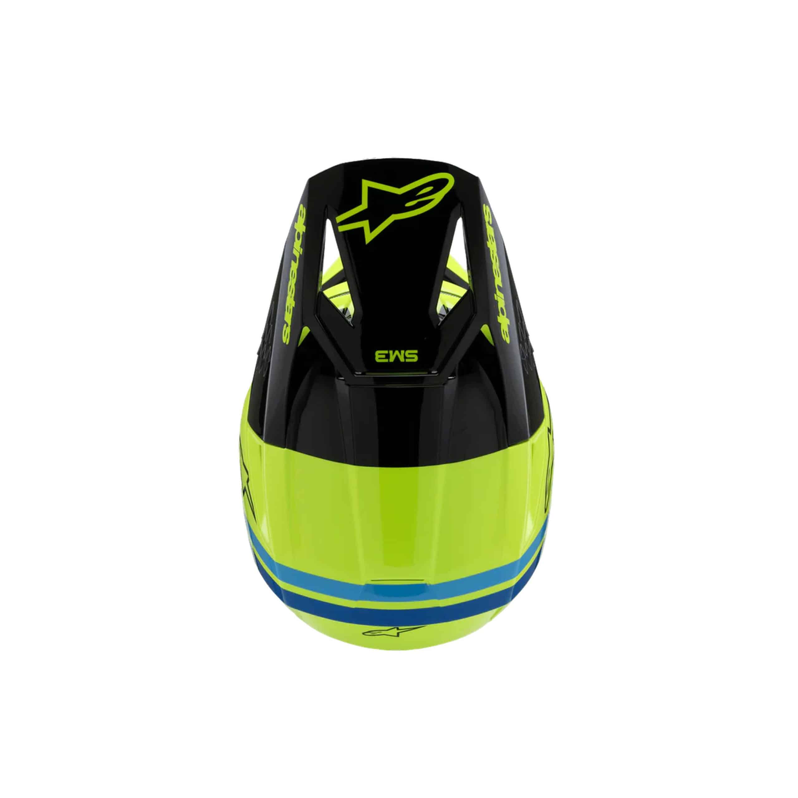 Alpinestars lasten kypärä SM3 Youth Radium keltainen / musta / sininen - Image 8