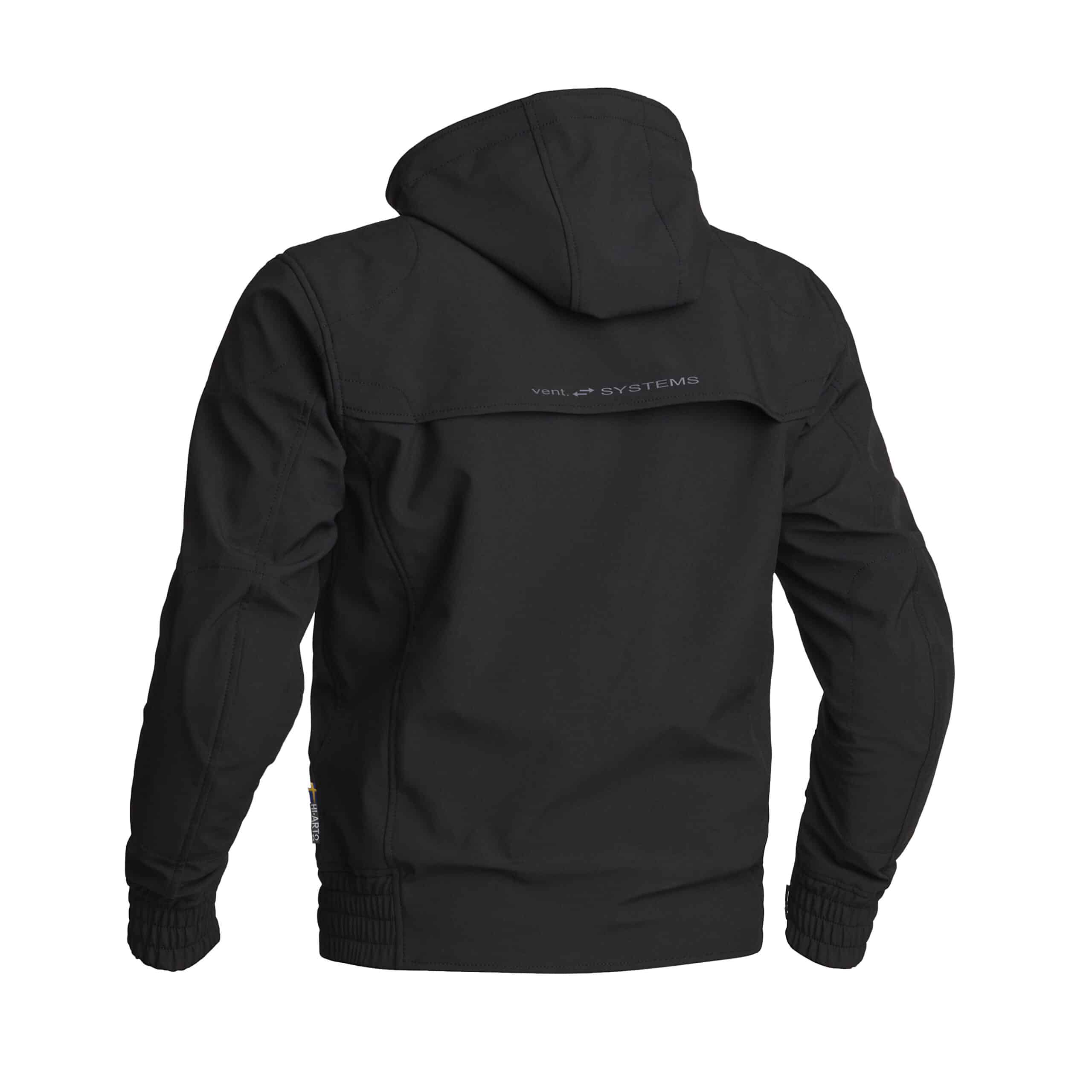 Lindstrands softshell ajotakki Frisen, musta - Image 4