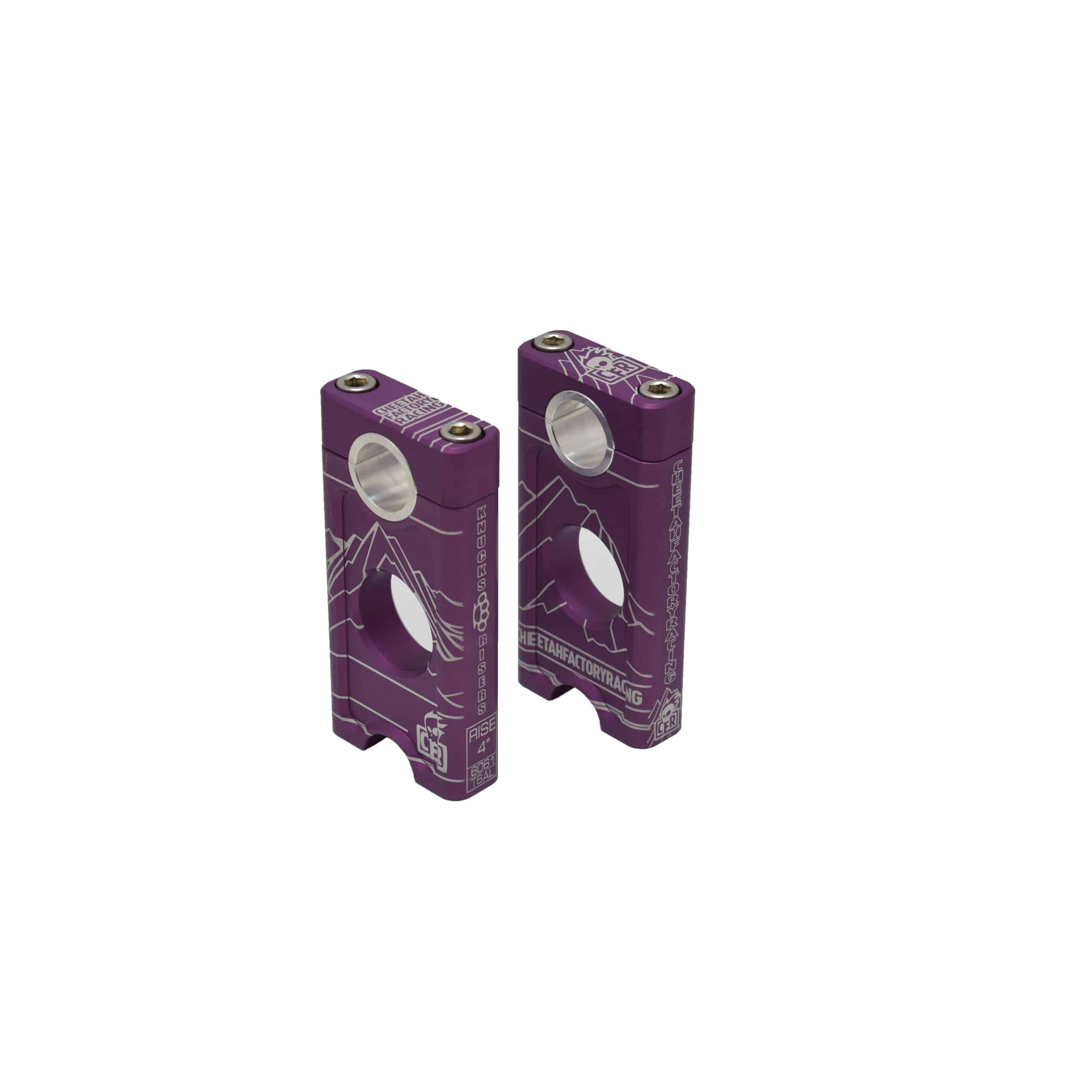 Ohjaustangon korotuspalat 7" liila - CFR Knucks Risers