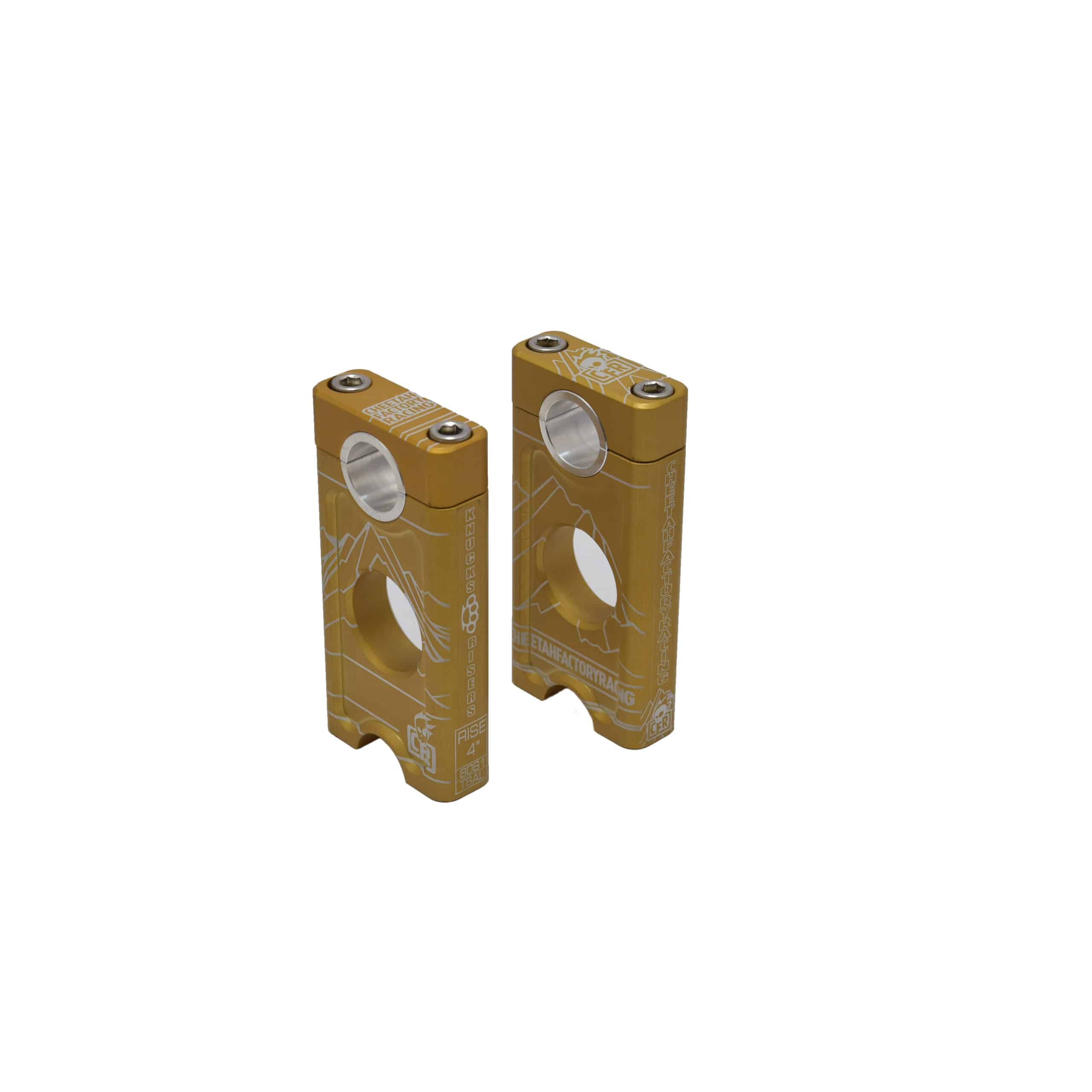 Ohjaustangon korotuspalat 7" kulta - CFR Knucks Risers