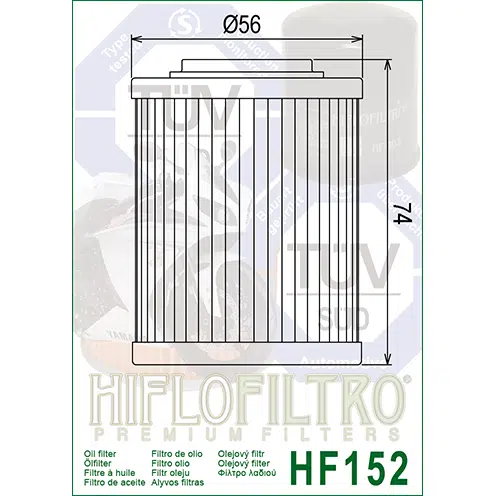 HF152 öljynsuodatin HiFlo - Image 2
