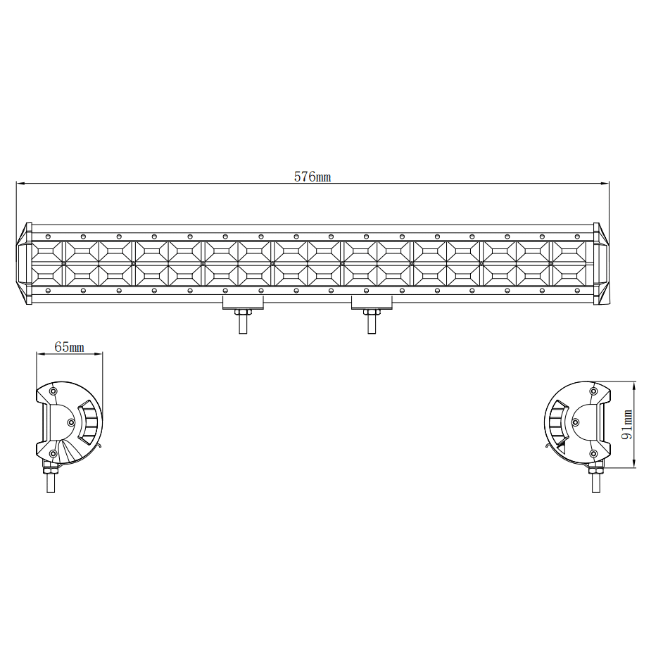 Kinwons Led Kaukovalopaneeli 10-30V 384W Flood 109-85384
