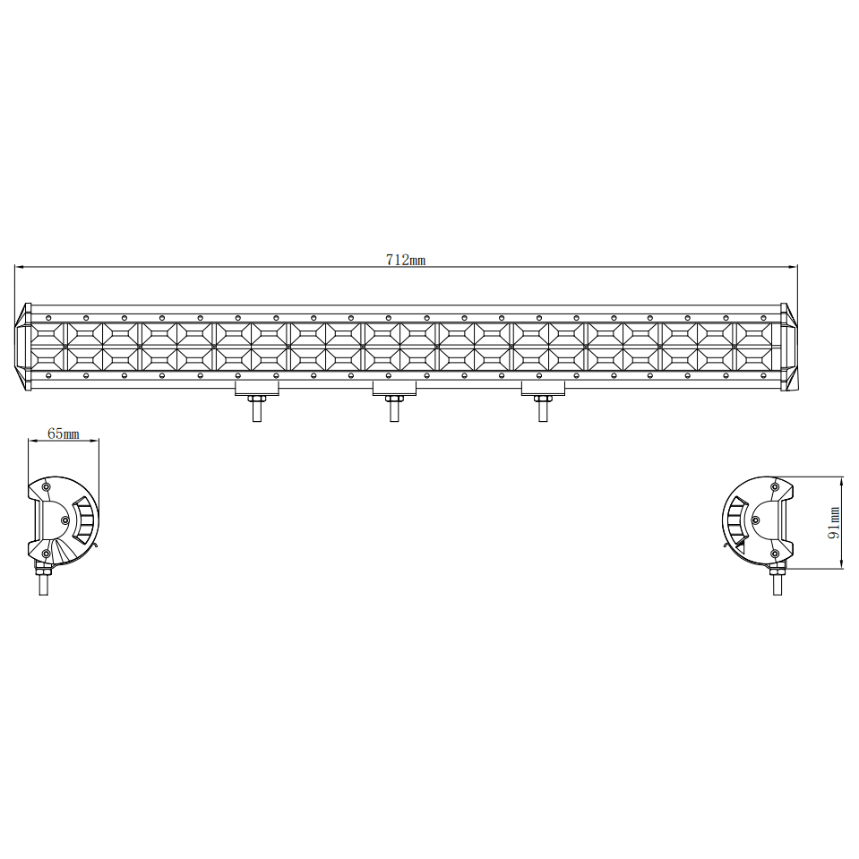 Kinwons Led Kaukovalopaneeli 10-30V 480W Flood 109-85480 - Image 2