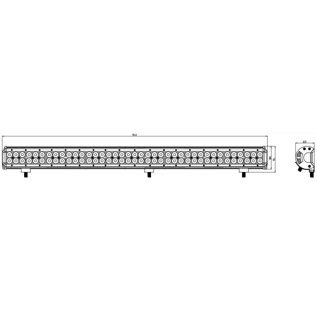 Kinwons Led Kaukovalopaneeli 10-30V 234W Combo 109-87234 - Image 2