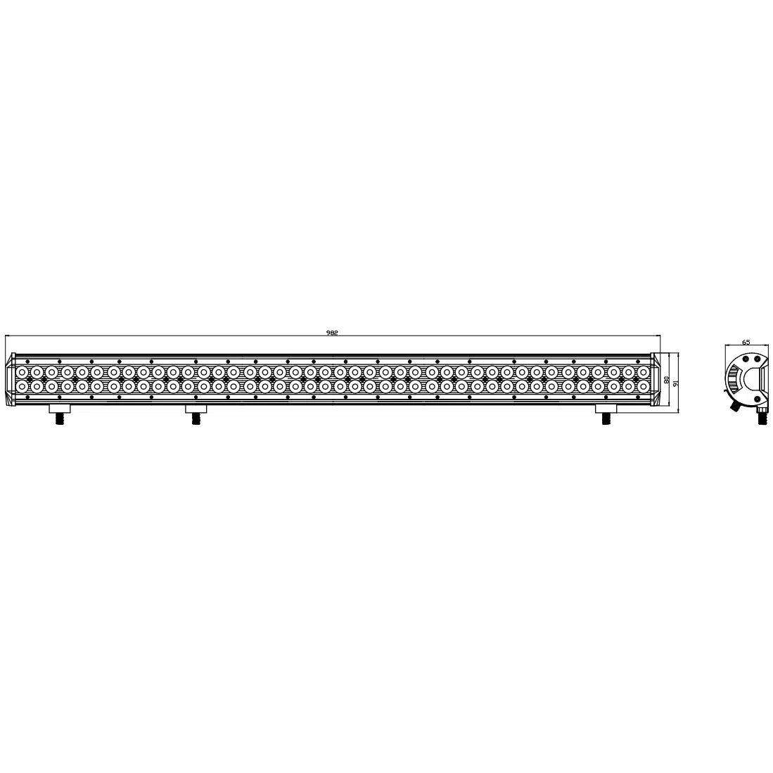 Kinwons Led Kaukovalopaneeli 10-30V 252W Combo 109-87252 - Image 2