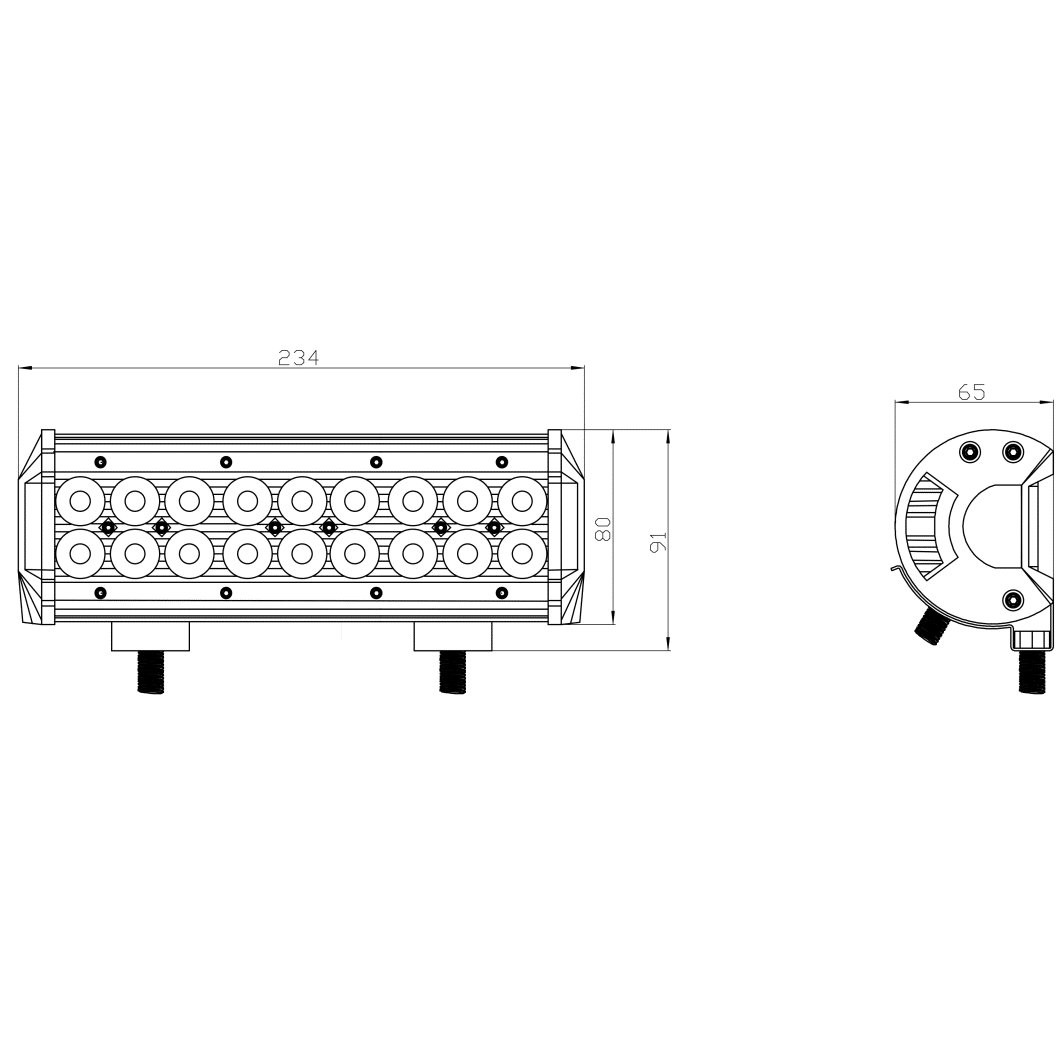 Kinwons Led Kaukovalopaneeli 10-30V 54W Combo 109-8754 - Image 2