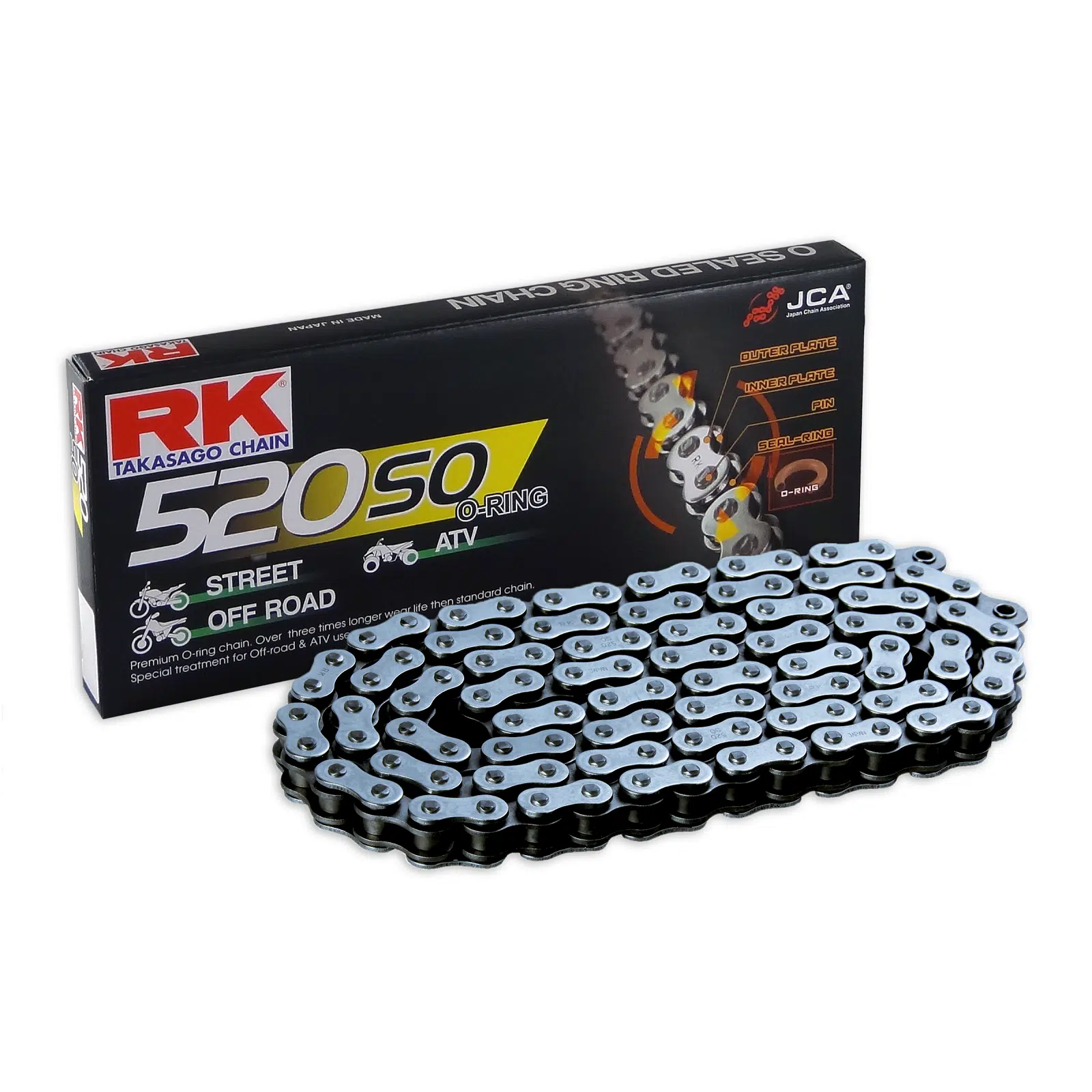 RK 520SO O-rengasketju +CL (Jousil.) 282-520180-106