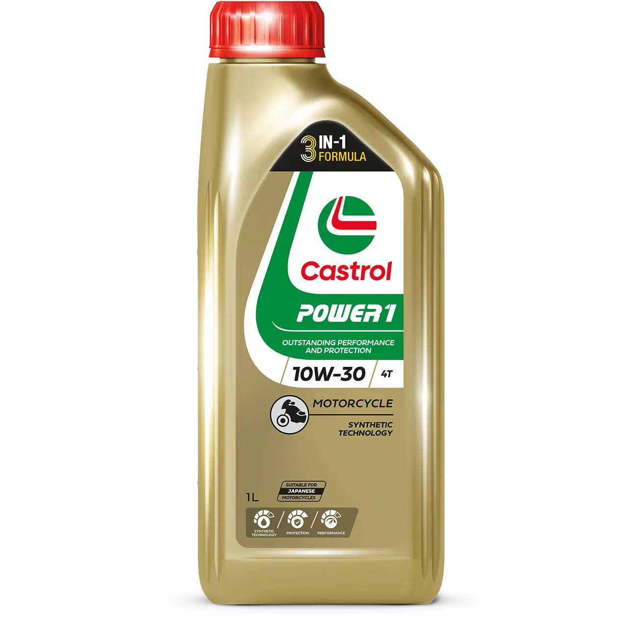 Castrol Power 1 4T 10W-30 1 L osasynteettinen moottoriöljy