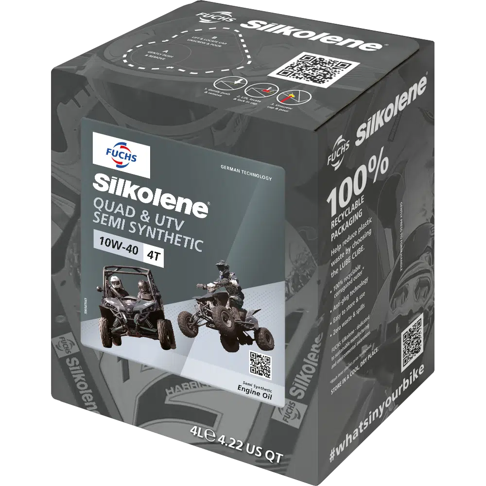 Silkolene Quad ATV 10W-40 4L CUBE (4) 551-136-004C
