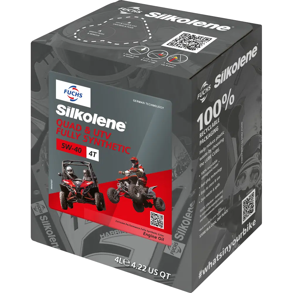 Silkolene Quad ATV 5W-40 4L CUBE (4) 551-134-004C